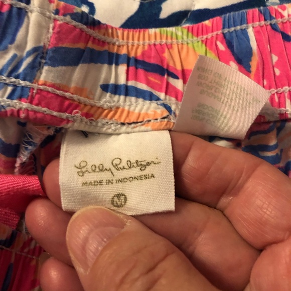 Lily Pultizer 100 % Cotton Floral Drawstring Lounge Or Sleep Pants EUC - Picture 6 of 7